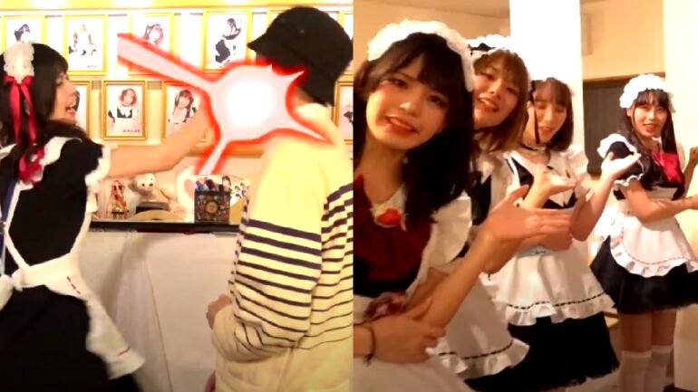 These Japanese maid cafes let waitresses verbally abuse, slap and kick you