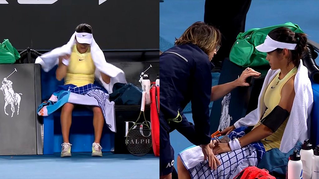 Emma Raducanu loses Australian Open match after falling ill