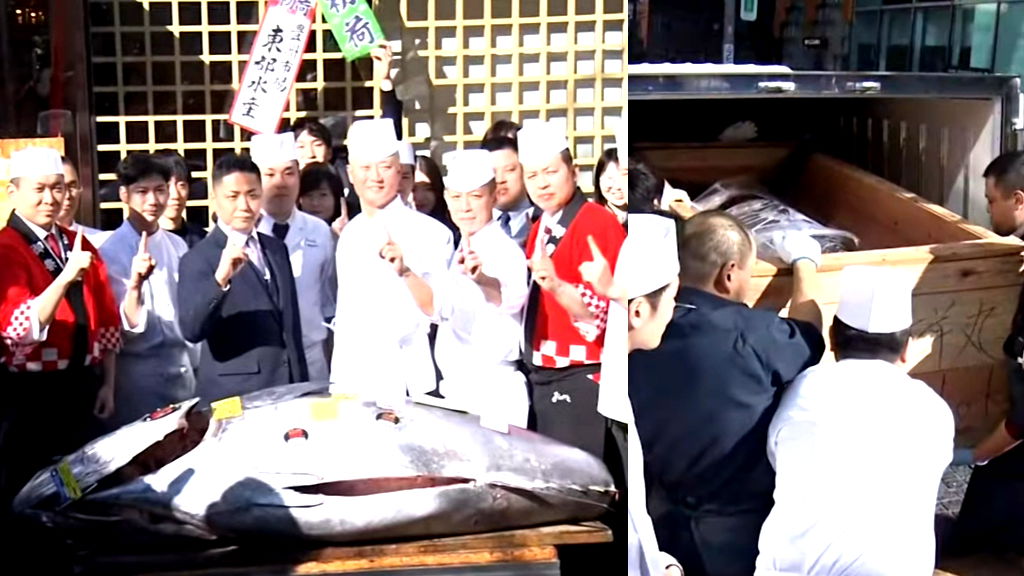 Bluefin tuna fetches nearly $800,000 at Tokyo New Year auction