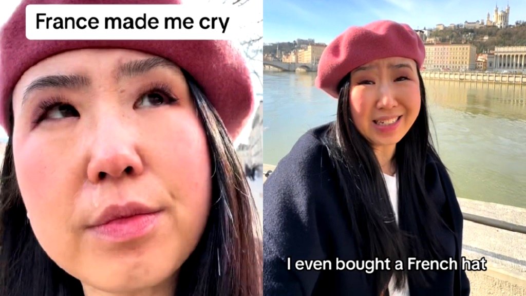 Solo traveler cries after experience with unfriendly French locals in viral TikTok video