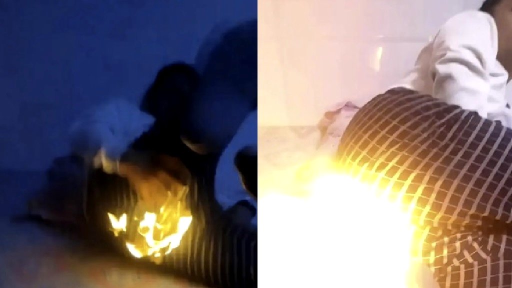 Chinese man sets his pants on fire after botched ‘fart lighting’ stunt