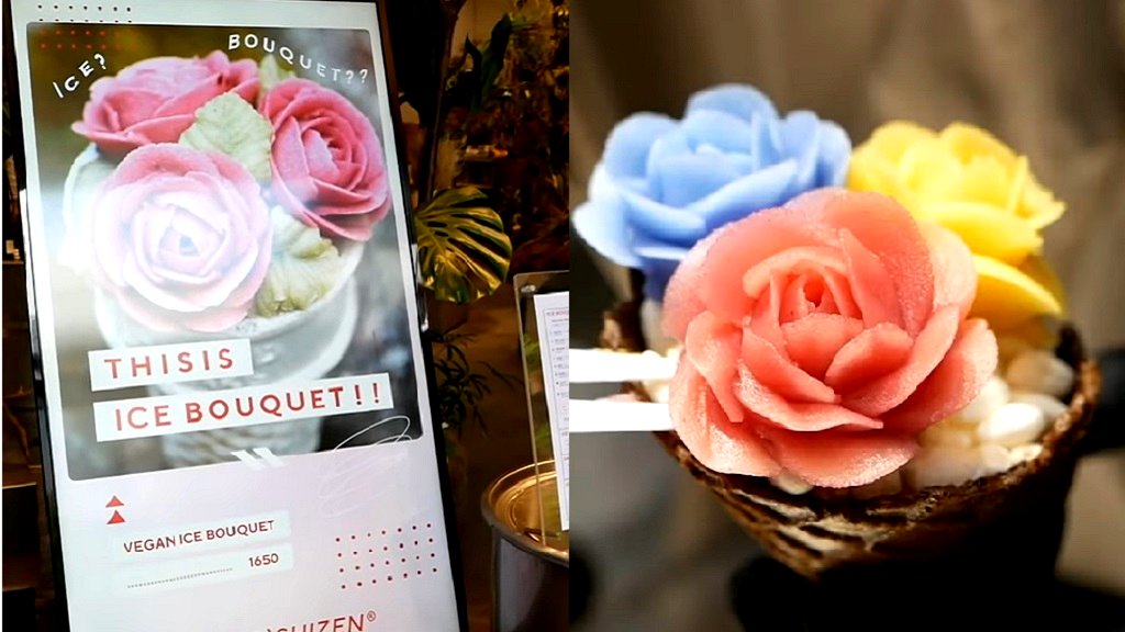 These Japanese flowers made of ice cream are almost too beautiful to eat