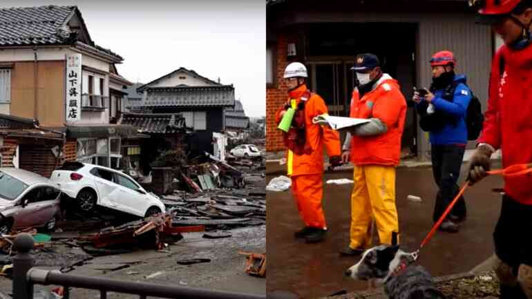 Death toll nears 100 after massive earthquake hit Japan on New Year’s Day