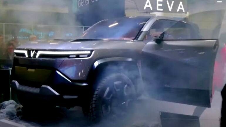 Vietnamese EV maker VinFast unveils electric pickup truck concept