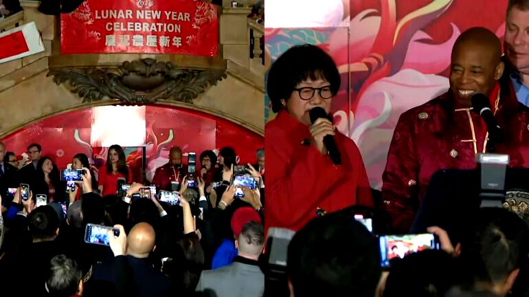 NYC Mayor Eric Adams hosts Lunar New Year celebration