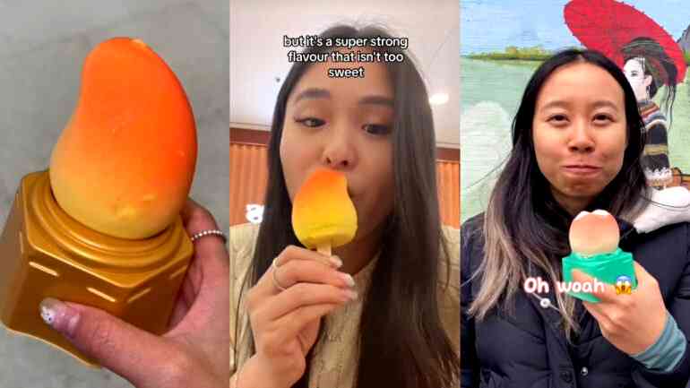 This mango-shaped ice cream is selling out in Asian markets after going viral on TikTok