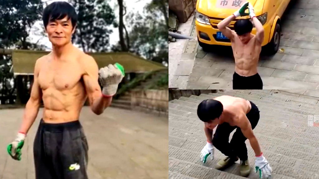 70-year-old grandfather from China amazes with his physique and fitness routine