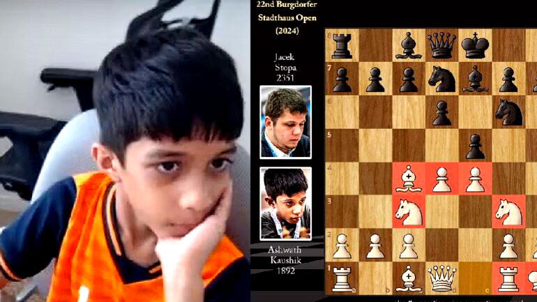 8-year-old Indian boy becomes youngest ever to beat a chess grandmaster