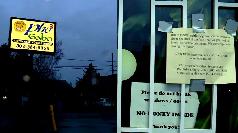 Pho restaurant in Portland forced to close after neighbor complained of smell