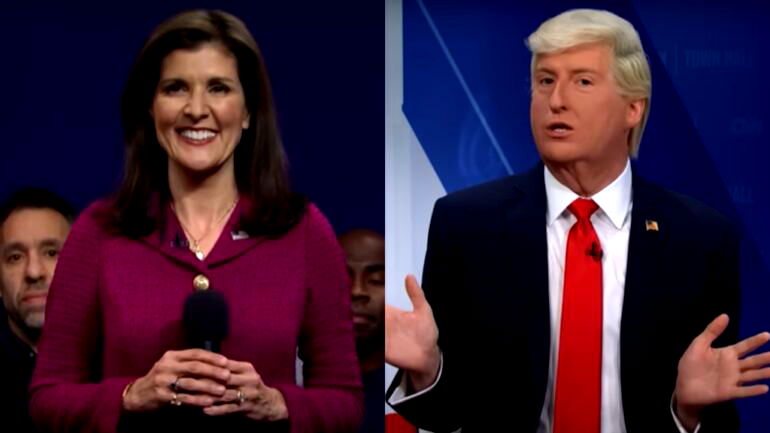 Nikki Haley mocks Donald Trump in surprise ‘SNL’ appearance