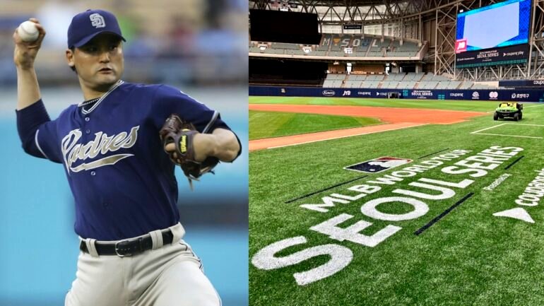MLB’s 1st Korean player kicks off inaugural Seoul Series with ceremonial first pitch