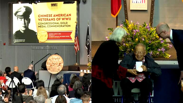 6 Chinese American WWII vets awarded Congressional Gold Medals