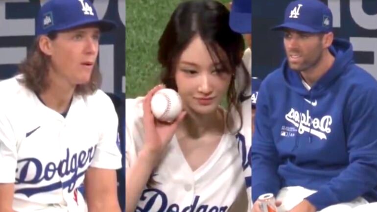 Watch: South Korean actor Jeon Jong-seo captivates Dodgers players