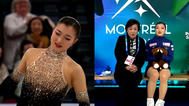 Kaori Sakamoto makes history with figure skating world title three-peat