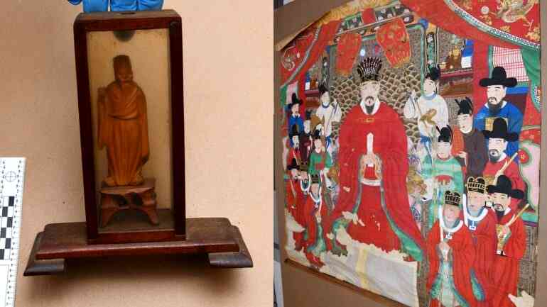 Massachusetts family helps return looted artifacts found in later father’s attic to Japan