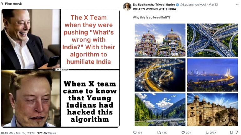Indian X users hijack negative trending topic ‘What’s wrong with India’