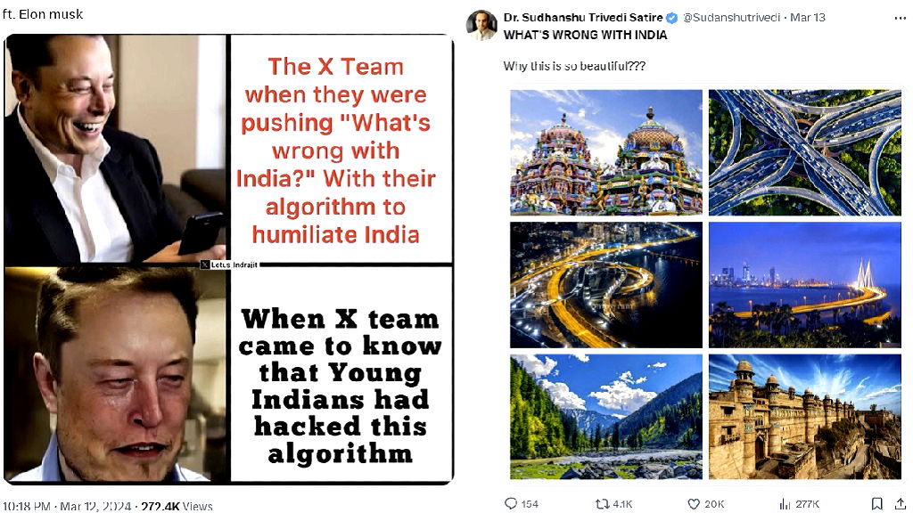 Indian X users hijack negative trending topic ‘What’s wrong with India’