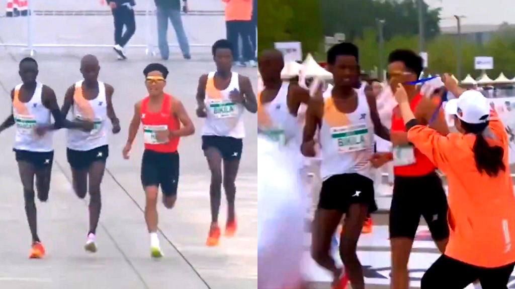 Kenyan marathon runner in Beijing insists they were pacers as controversy swirls