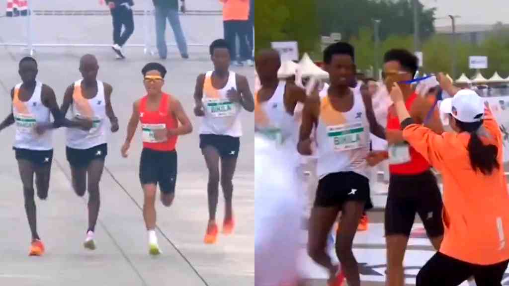 Kenyan marathon runner in Beijing insists they were pacers as controversy swirls