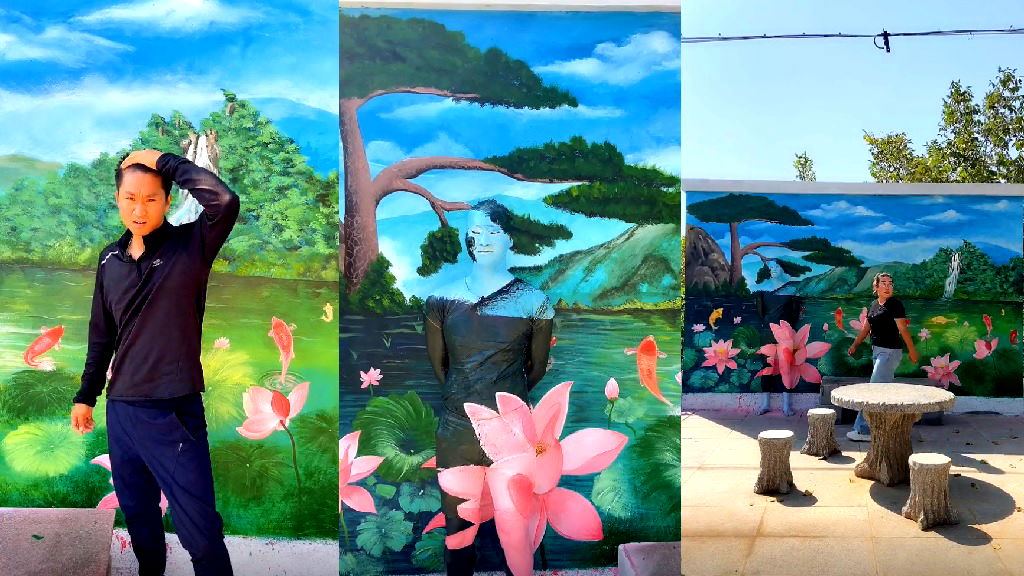 How a Chinese painter turns himself ‘invisible’ to help save the planet
