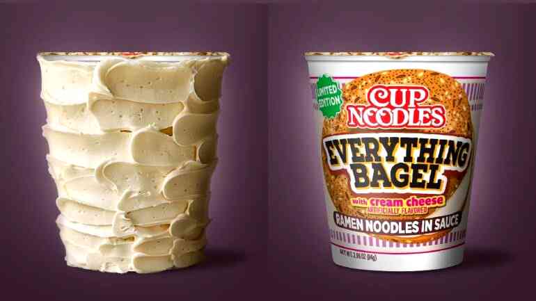 Cup Noodles debuts new flavor: Everything Bagel with Cream Cheese
