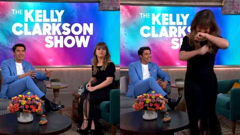 Watch: Henry Golding reacts to Kelly Clarkson’s unintentional dirty ‘meat’ joke