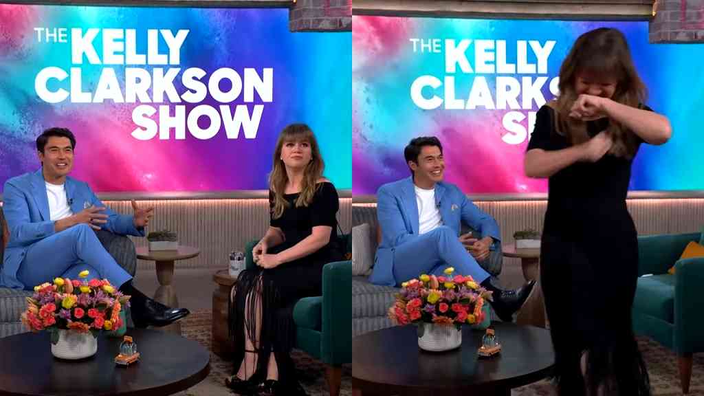 Watch: Henry Golding reacts to Kelly Clarkson’s unintentional dirty ‘meat’ joke