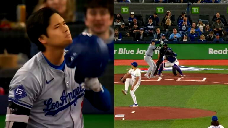 Shohei Ohtani hits his hardest swing ever during Dodgers win