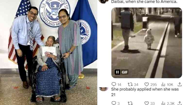 Indian-origin woman becomes US citizen at 99 yrs old