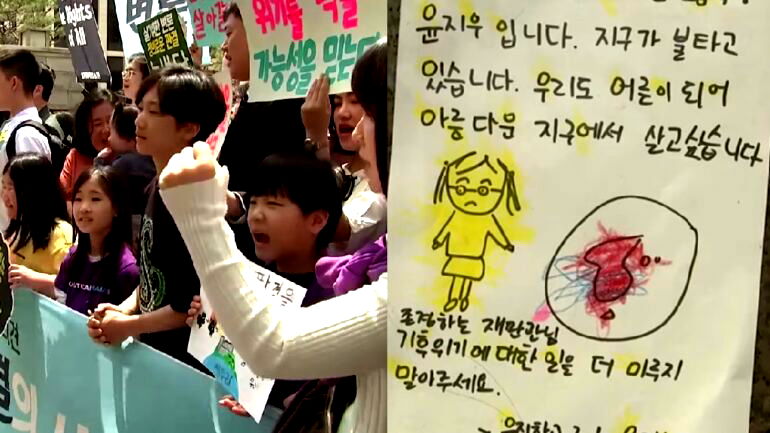 South Korean kids take government to court over climate change