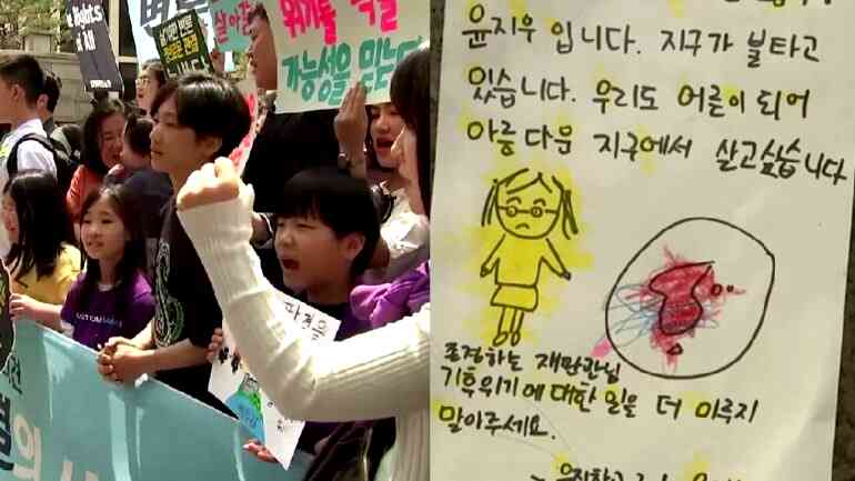 South Korean kids take government to court over climate change