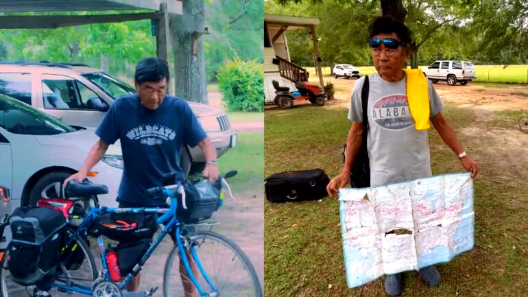 Japanese biker, 80, set to complete coast-to-coast journey across the US