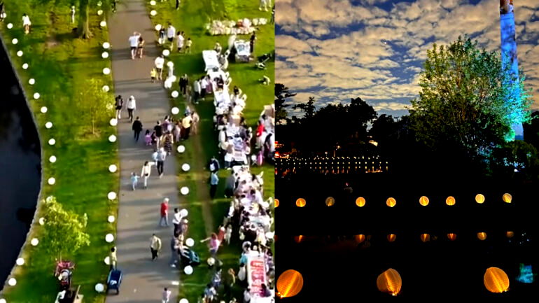 Over 2,000 lanterns light up New Jersey park to remember anti-Asian hate victims