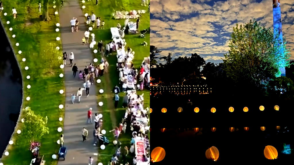 Over 2,000 lanterns light up New Jersey park to remember anti-Asian hate victims