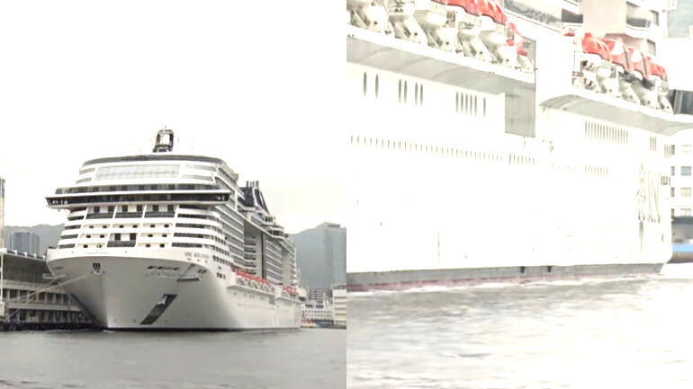 Cruise ship passenger allegedly climbs down rope to sneak into Japan