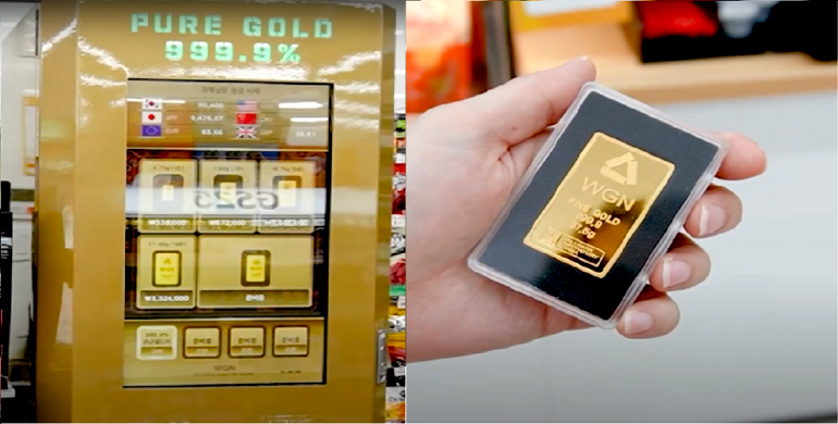 Gold bars sold at convenience storers in South Korea