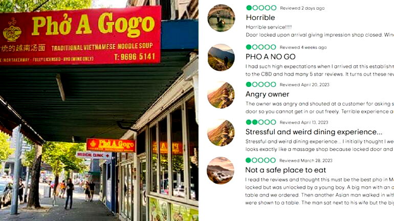 Melbourne pho shop owner claps back at negative reviews