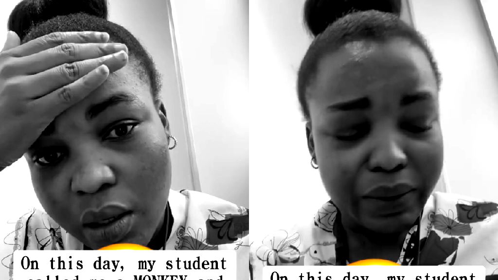 Nigerian teacher in Japan tearfully recalls being called ‘monkey’ by student