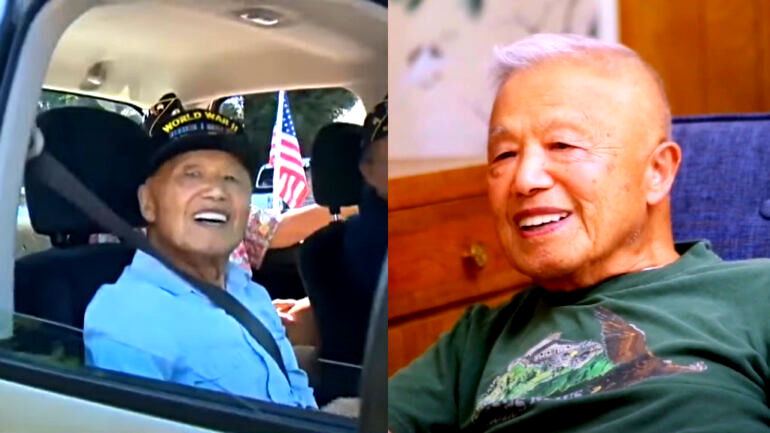 99-year-old Chinese American WWII vet honored in parade