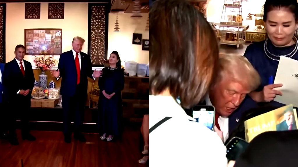 Trump courts Vietnamese voters with surprise restaurant visit