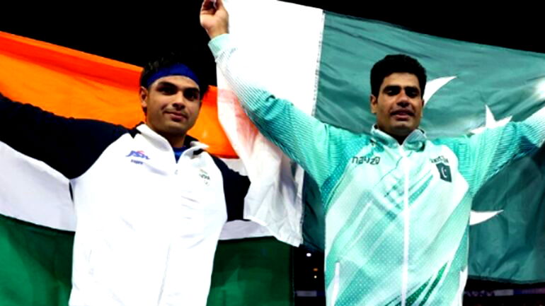 Javelin throwers sharing Olympic podium make Pakistan, India proud