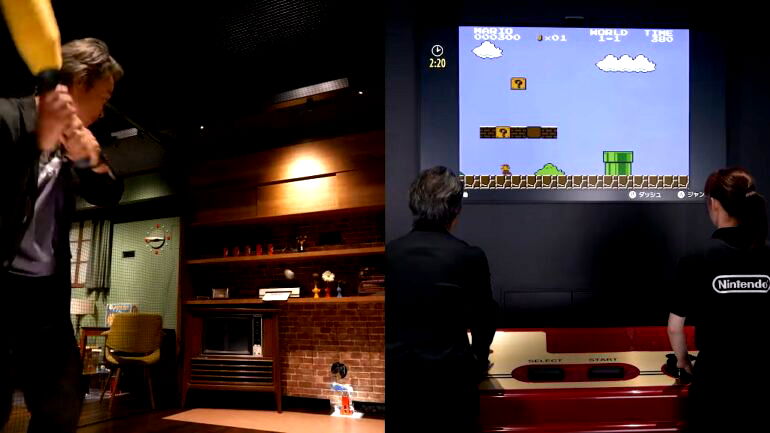 Nintendo Museum lets visitors play games on a giant Famicom