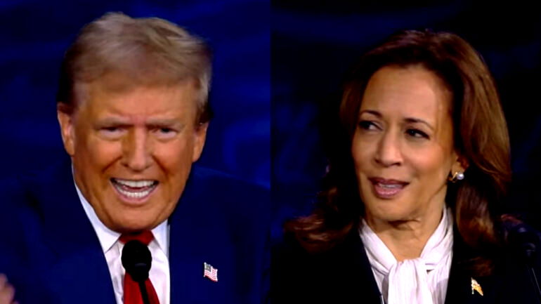 Trump tries to downplay false claims about Harris’ race at first debate