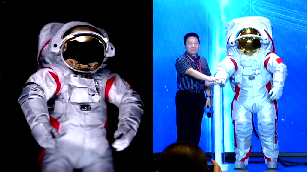 Chinese astronauts’ spacesuit for 2030 moon visit unveiled