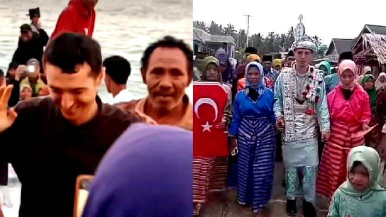 Video: Turkish man flies to Indonesia to meet and marry long-distance girlfriend of 2 years