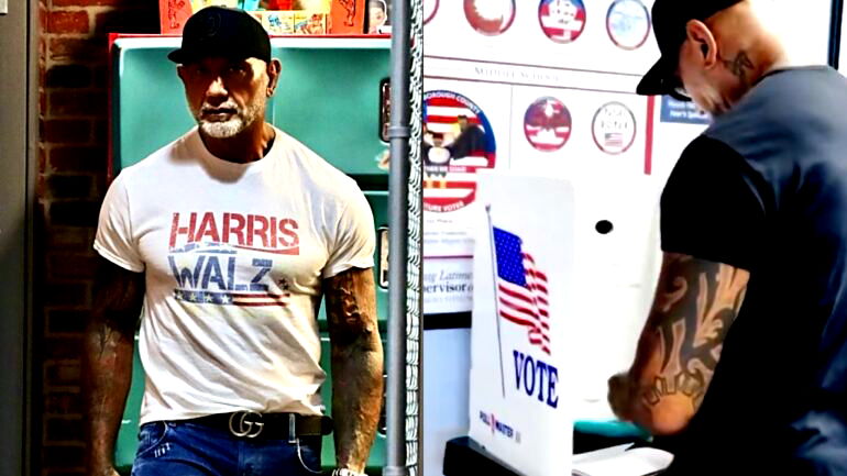 Dave Bautista endorses Kamala Harris for president