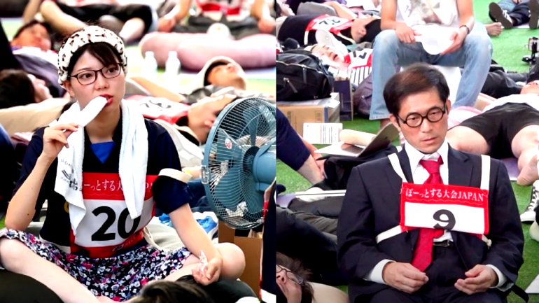 Watch: Tokyo holds competition for those great at doing absolutely nothing