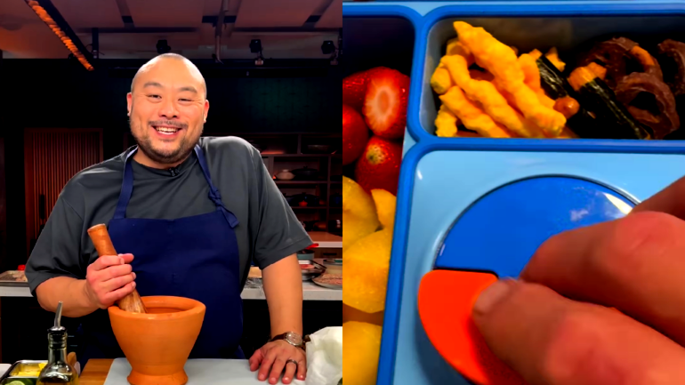 Watch: What celeb chef David Chang packs for his kid’s lunch