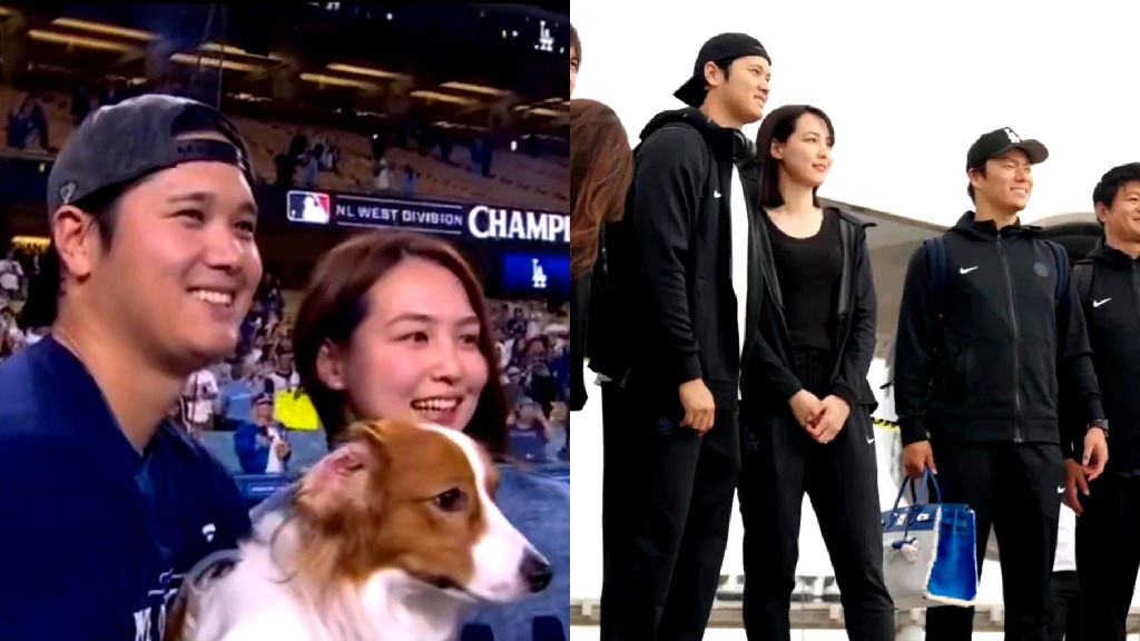 Mamiko Tanaka supports husband Shohei Ohtani at the World Series