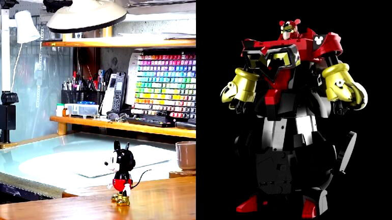 ‘Gundam’ designer turns Mickey Mouse into fierce-looking Mecha Mouse